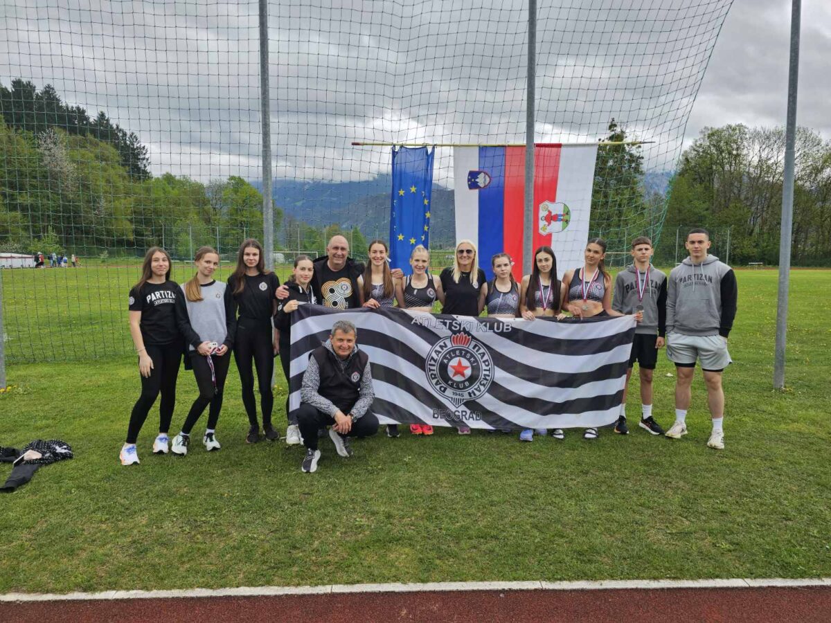 Sjajan uspeh za Atletski klub Partizan na međunarodnom mitingu u Radovljici!